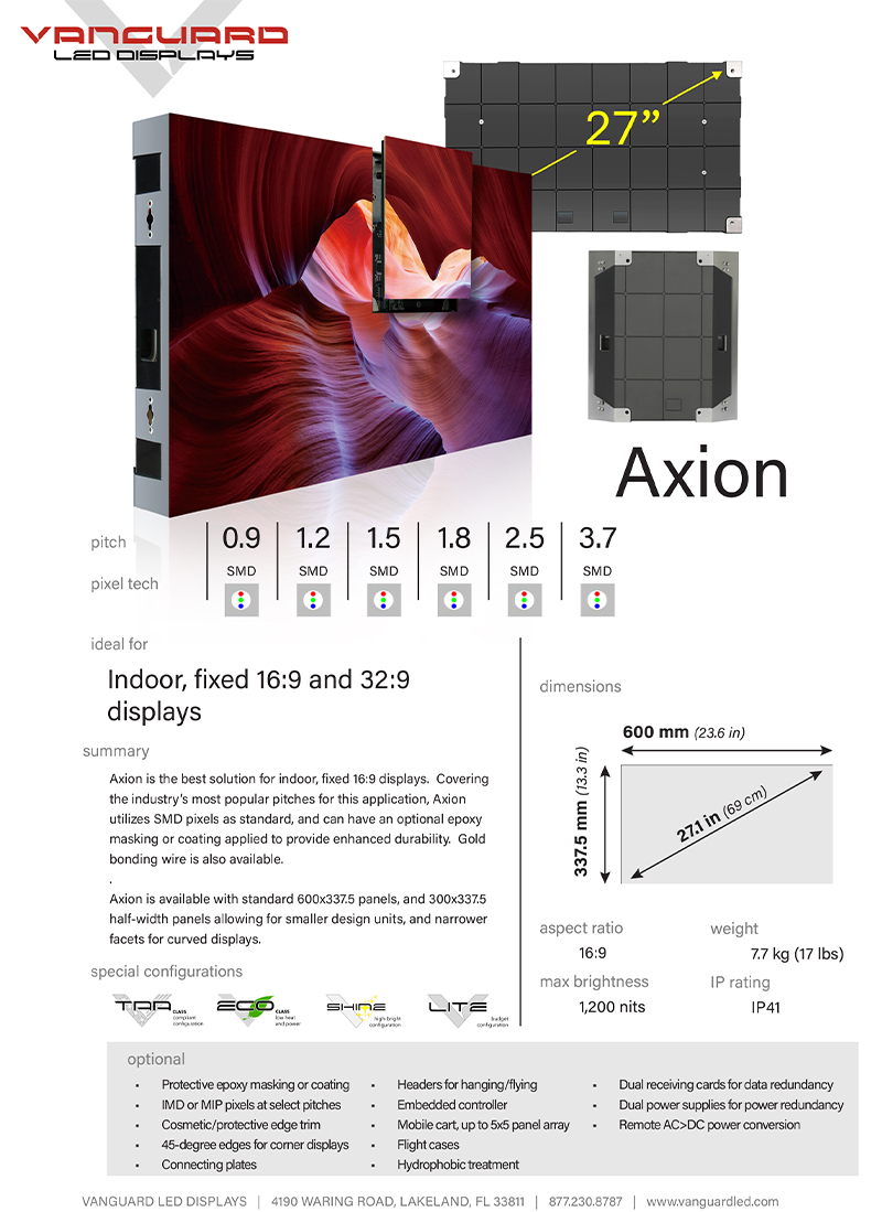 16x9 Panels - Axion CUTSHEET-1-small
