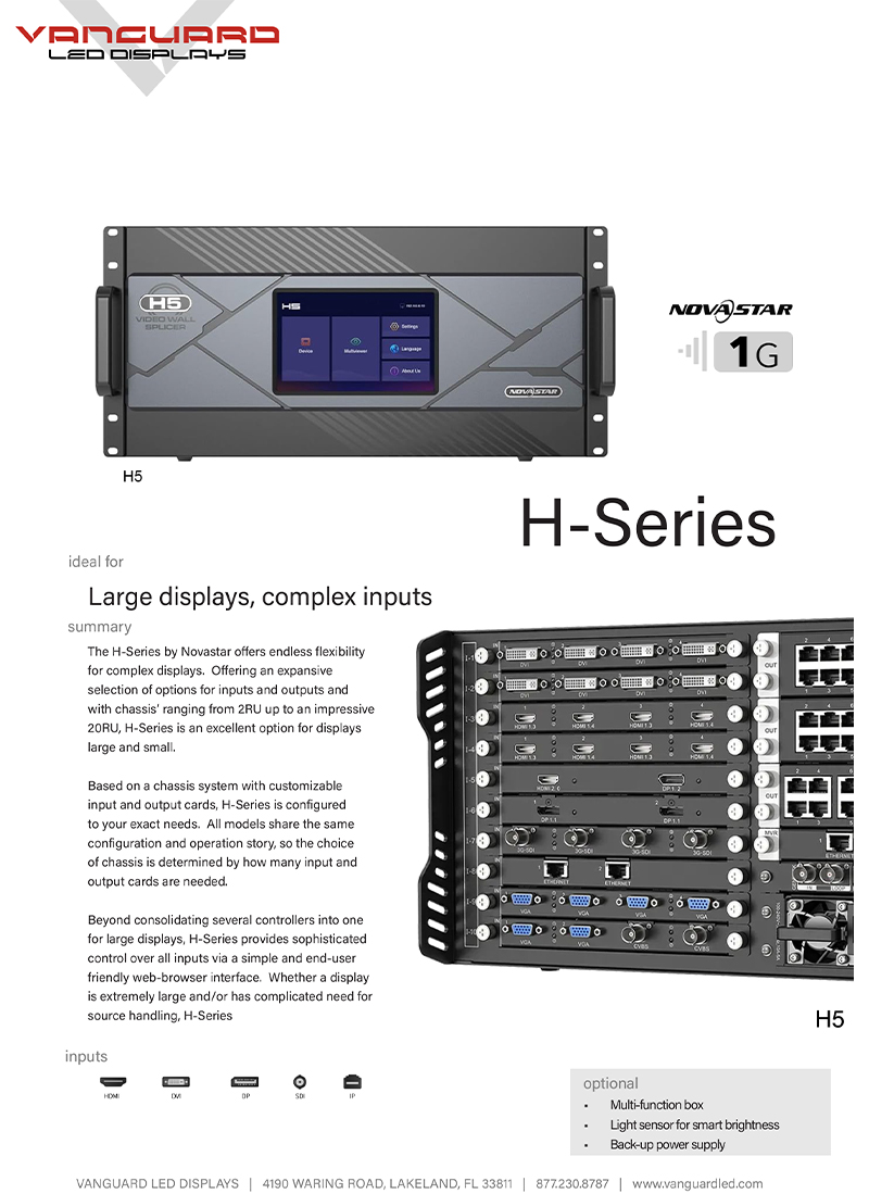 Controllers - H-series CUTSHEET-1-small
