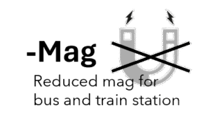 -Mag Reduced mag for bus and train station